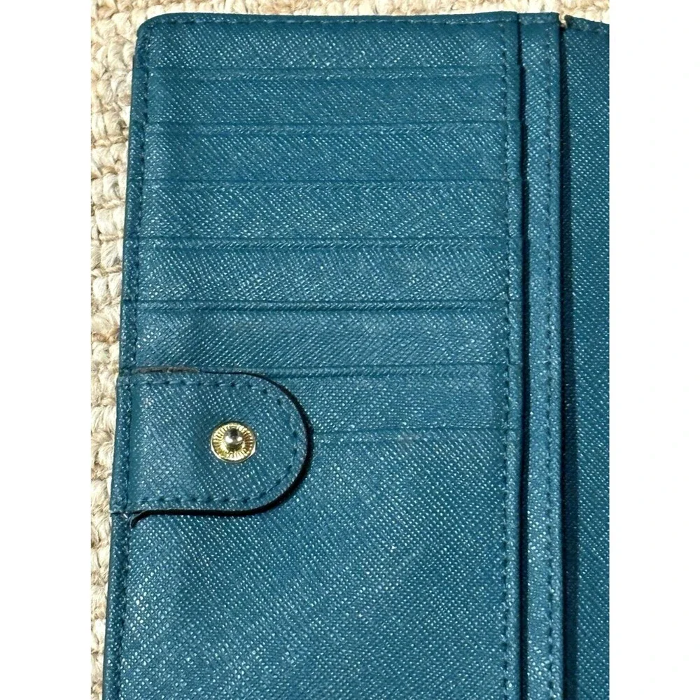 Kate Spade Bifold Wallet Hunter Green Classic Iconic card holder